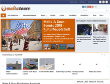 Tablet Screenshot of malta-tours.de